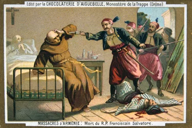 Mort du révérend père Salvatore, moine franciscain, 1895