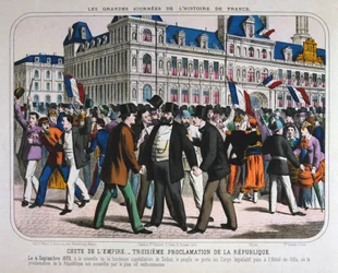 Déclaration de la Troisième République française, 4 septembre 1870