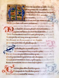 Lettre initiale décorée M