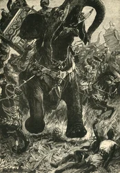 Défaite de Porus par les Macédoniens, 1890