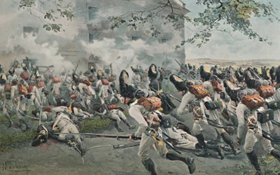 Défense du grenier à Essling, 1809