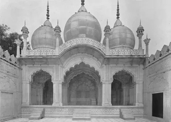 Delhi. La mosquée Moti Musjid ou mosquée de la Perle