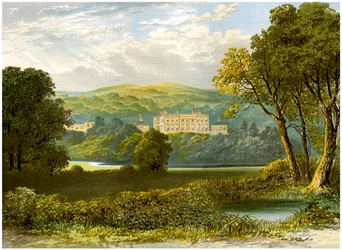 Denton Park, Yorkshire, maison de la famille Wyvill, vers 1880
