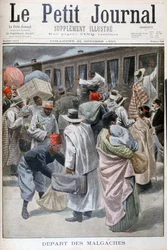 Départ des Malgaches, Exposition Universelle de 1900, Paris, 1900
