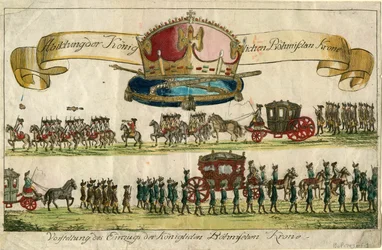 Présentation de la couronne royale bohémienne
