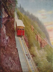 Descente du Stanserhorn - Un chemin de fer de montagne suisse, 1926