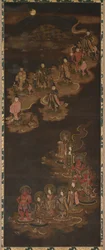 Descente des neuf luminaires et des sept étoiles à Kasuga, 1300s