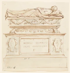 Projet de monument funéraire pour Filippo Lovazzi