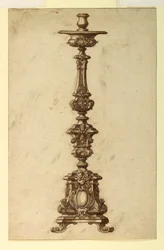 Conception pour un chandelier en argent