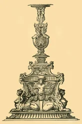 Conception pour un candélabre, XVIe siècle, 1881