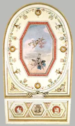 Conception pour un plafond de théâtre, Italie, 1928