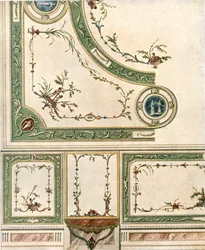 Conception pour décoration de plafond, Italie (1928)