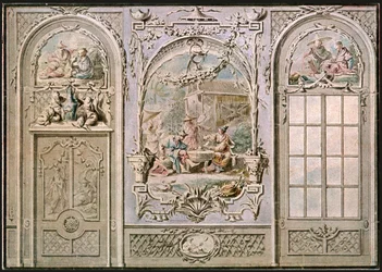 Projet de décoration murale, Italie, 1928