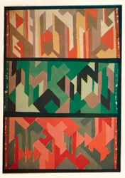 Dessins pour tapis par les Allgauer Handwebeteppiche, c1928