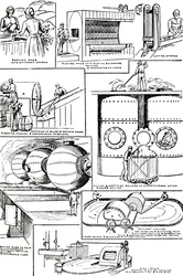 Diagrammes illustrant la préparation des chiffons et de l