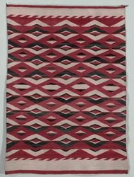 Tapis style réseau de diamants, vers 1890-1900
