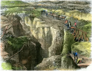 Champ de diamants, vers 1880