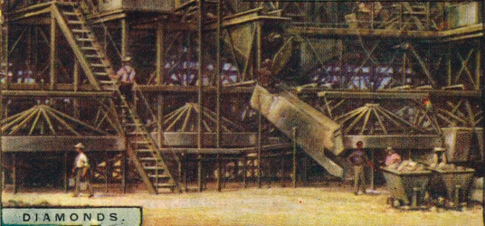 Diamants. Usine de lavage, Kimberley, 1928