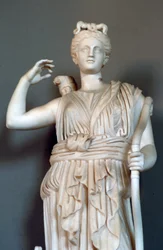 Diane, détail, déesse de la chasse, Musée du Vatican