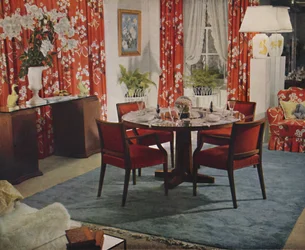 Salle à manger conçue par Hayes Marshall, 1939