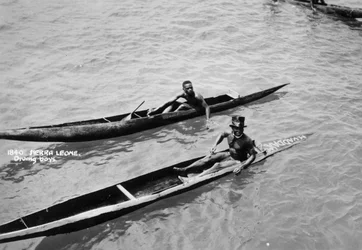 Garçons plongeurs, Sierra Leone, 20ème siècle