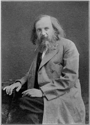 Dmitri Ivanovich Mendeleïev 1834-1907, chimiste russe, vers 1900