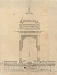 Pavillon en dôme, vers 1830