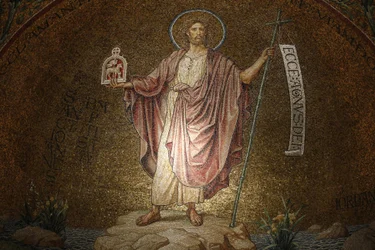 Abbaye de la Dormition, mosaïque de Jean-Baptiste, Jérusalem, Israël