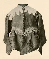 Pourpoint de soie noire orné de galon avec aiguillettes en argent, XVIIe siècle, 1937