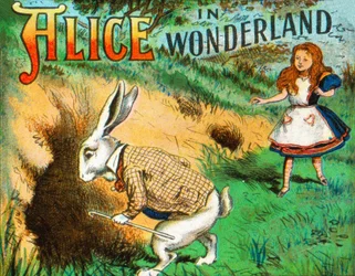 Dans le terrier du lapin, vers 1900