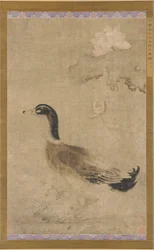 Canard et fleurs de lotus, dynastie Yuan, 1279-1368