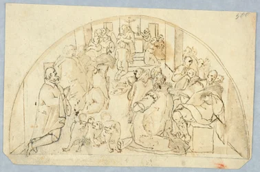 Design pour un dessus de porte, XVIIe-XIXe siècle
