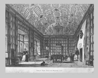 Salon, Boughton-Malherbe, Kent, milieu du 19e siècle