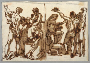 Dessin, Le Jugement de Salomon; L