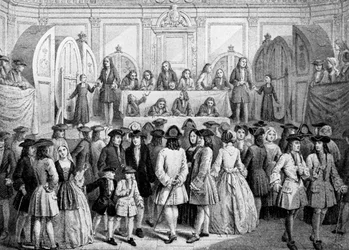 Tirage au sort dans le Guildhall, 1739, vers 1920
