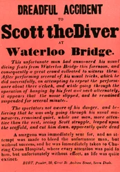Accident terrible de Scott le plongeur au pont de Waterloo, 1841, 1948