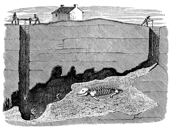 Mine de plomb de Dream, près de Wirksworth, Derbyshire, 1881