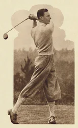 Drive - jouant pour les Généraux dans un match contre les Amiraux, vers 1926-1937