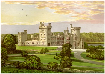Dromoland, comté de Clare, Irlande, maison de Lord Inchiquin, vers 1880