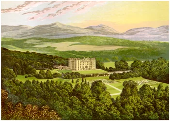 Château de Drumlanrig, Dumfriesshire, Écosse, maison du Duc de Buccleuch, vers 1880
