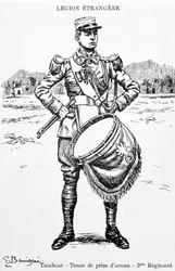 Tambour, 3ème régiment de la Légion étrangère française, 20ème siècle