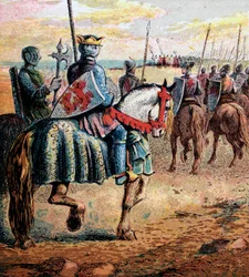 Le duc Robert part pour la Palestine, 11ème siècle, vers 1850