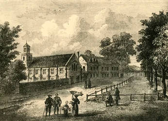 Collège de Dulwich en 1750, vers 1878