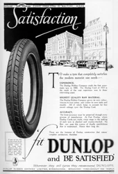 Publicité Dunlop, 1923
