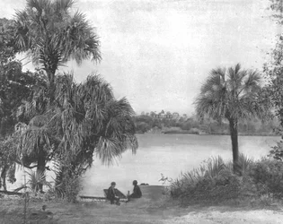 Eau Gallie, Indian River, Floride, USA, vers 1900