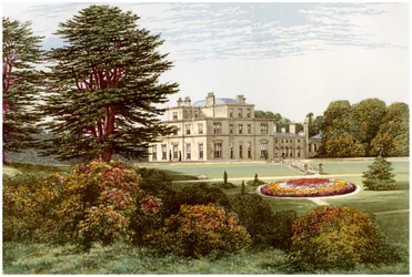 Eden Hall, Cumberland, maison de Baronet Musgrave, vers 1880