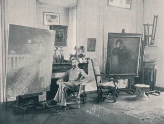 Edmond François Aman-Jean 1858-1936. Peintre symboliste français, 1898