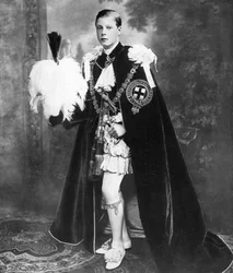 Édouard, prince de Galles en chevalier de la Jarretière, début du 20ème siècle