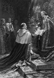 Édouard VII prêtant serment, 1902