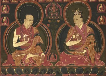 Huitième Karmapa, Mikyo Dorje (1507-1554) et son maître le Premier Sangye Nyenpa